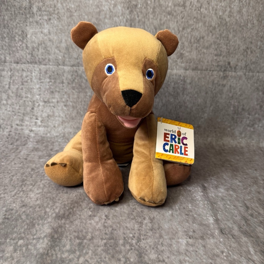 Kohls Cares Brown Bear Plush Eric Carle 10" Brown Bear What Do You See